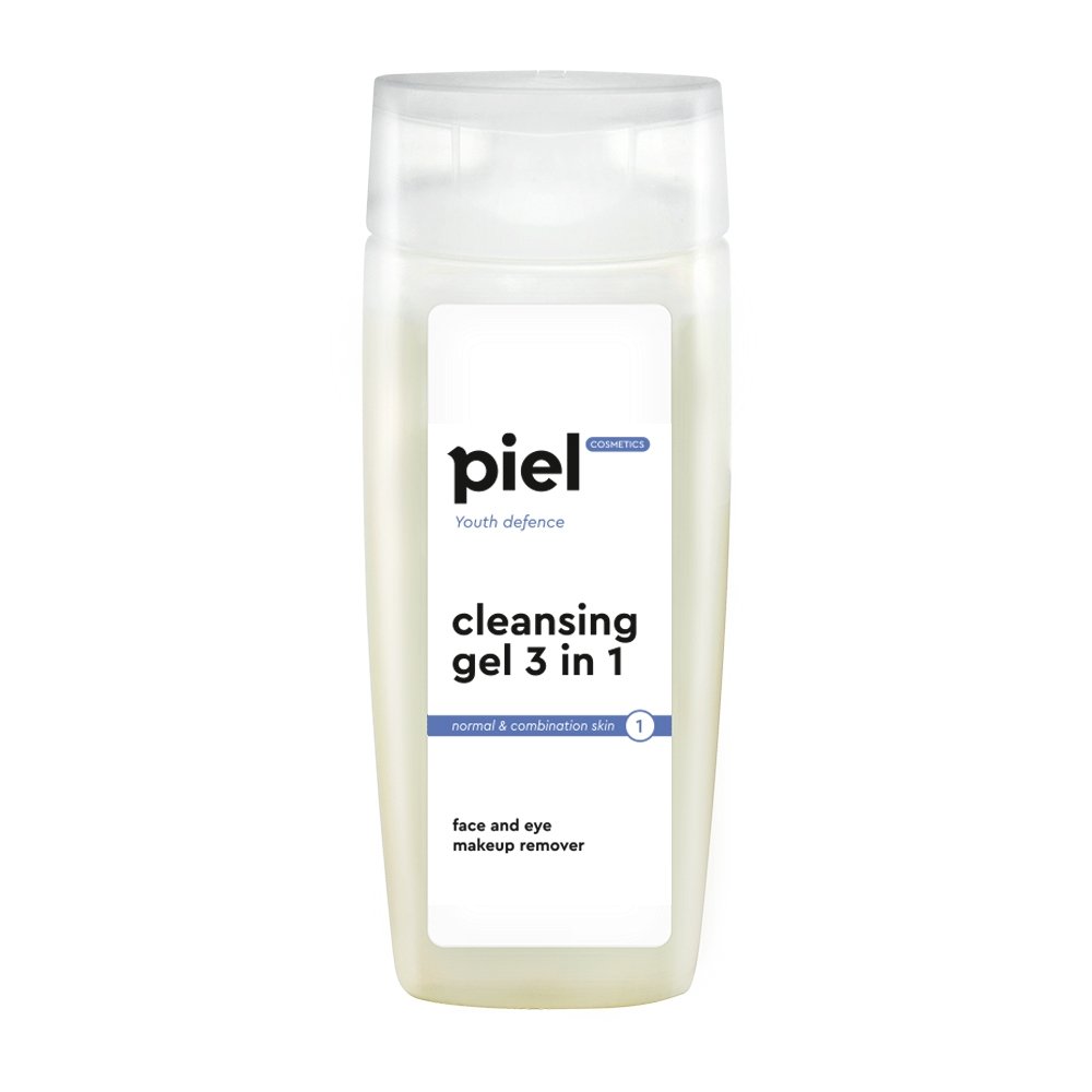 Гель-демакіяж для нормальної та комбінованої шкіри Piel Cosmetics Cleansing Gel 3 in 1 Face & Aye Makeup Remover 200 мл - основне фото
