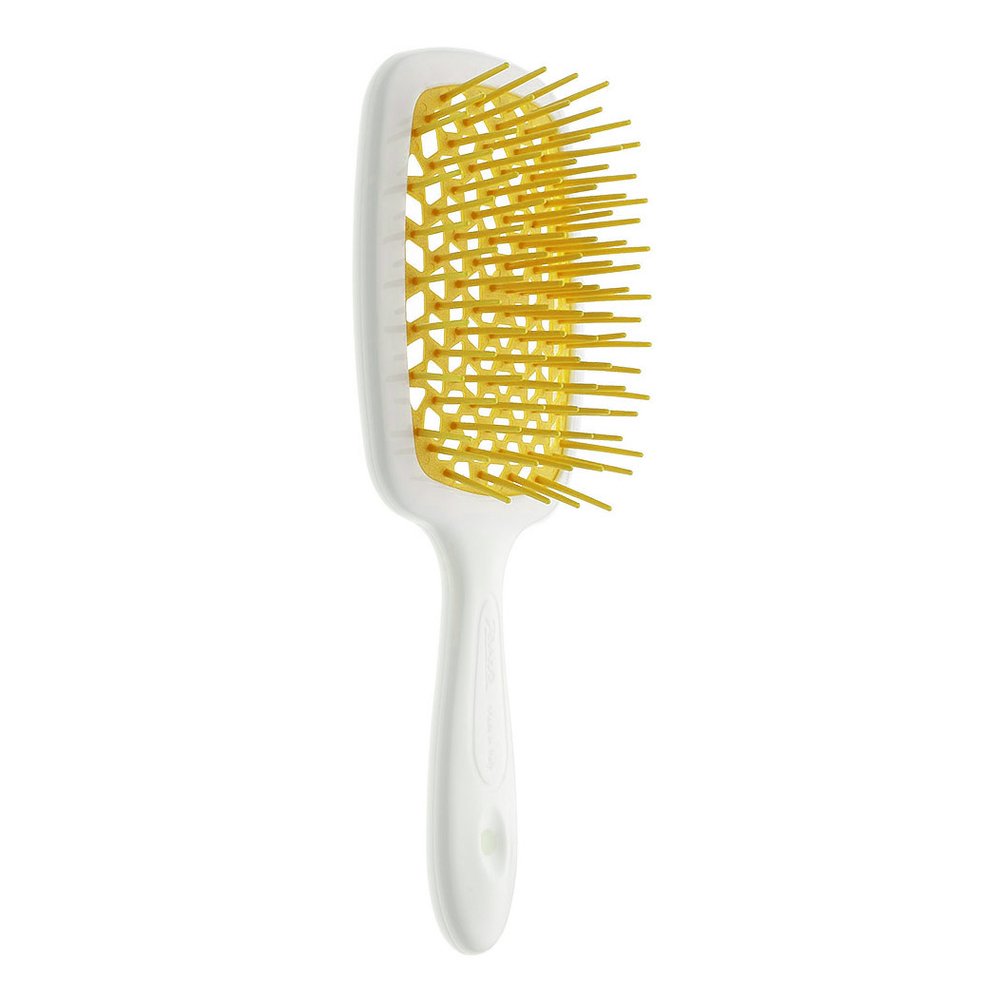 Біло-жовта прямокутна щітка для волосся Janeke Superbrush The Original SP226BIA GIA - основне фото