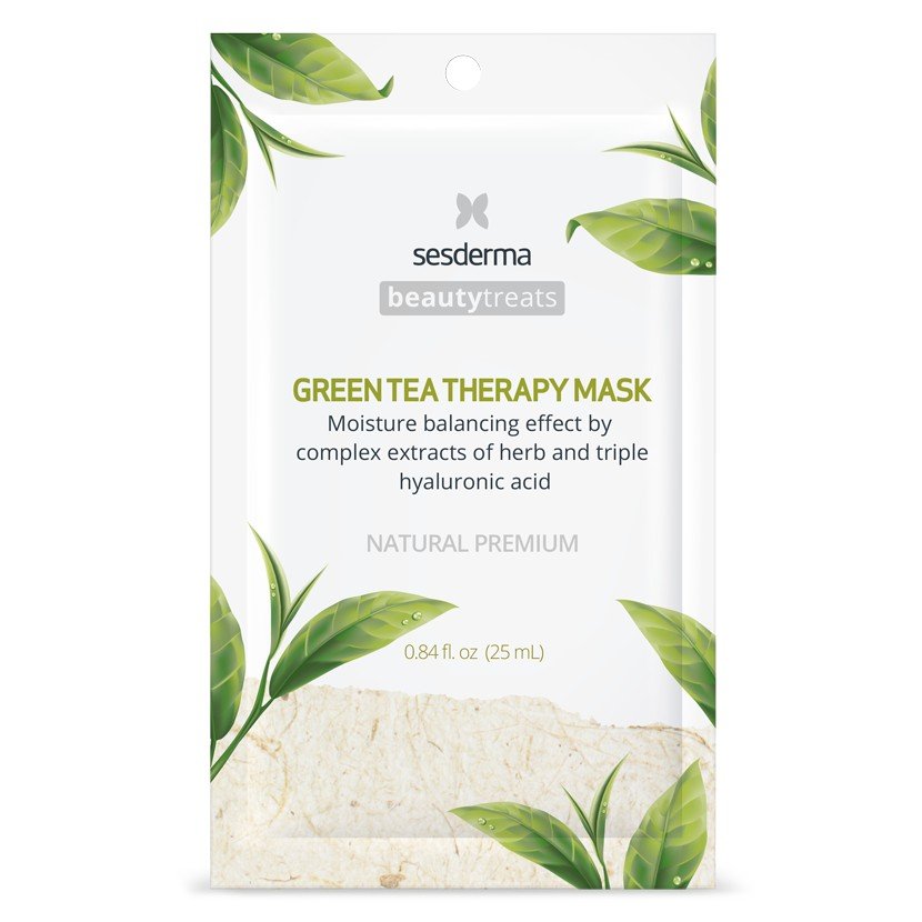 Зволожувальна маска з зеленим чаєм Sesderma Beauty Treats Green Tea Therapy Mask 25 мл - основне фото