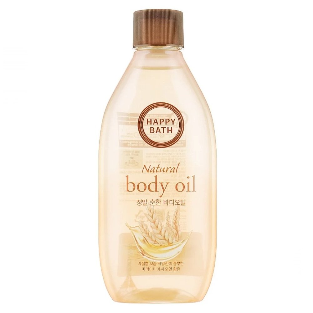 Живильна олія для тіла Happy Bath Natural Body Oil Real Mild 250 мл - основне фото