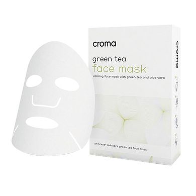 Заспокійлива маска із зеленим чаєм CROMA Face Mask with Green Tea 8 шт - основне фото