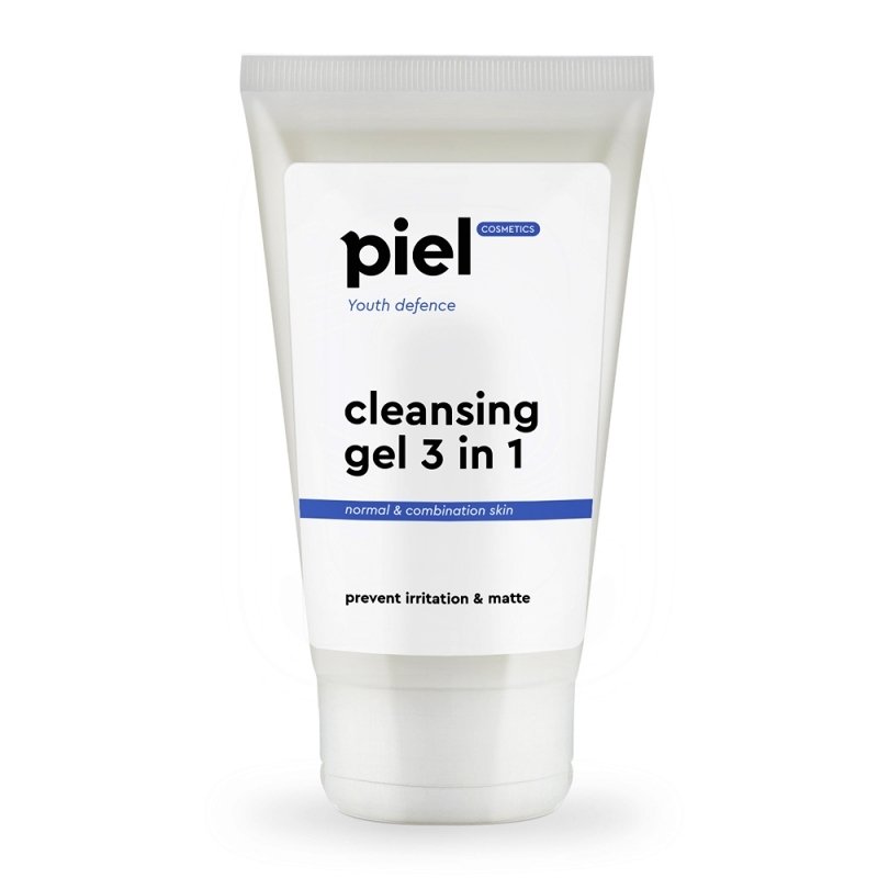 Гель для вмивання нормальної та комбінованої шкіри Piel Cosmetics Cleansing Gel 3 in 1 Prevent Irritation & Matte 150 мл - основне фото