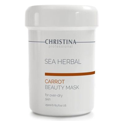 Морквяна маска для подразненої та чутливої ​​шкіри Christina Sea Herbal Beauty Mask Carrot 250 мл - основне фото