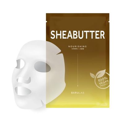 Поживна тканинна маска з маслом ши BARULAB The Clean Vegan Shea Butter Mask 23 мл - основне фото