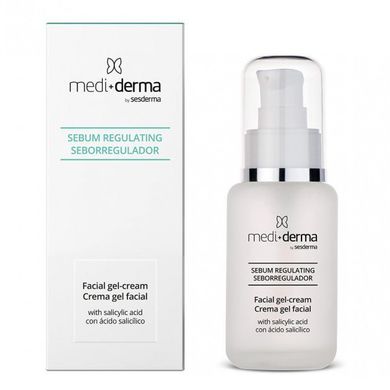 Себорегулювальний крем-гель Mediderma Facial Gel Cream Sebum Regulator 50 мл - основне фото