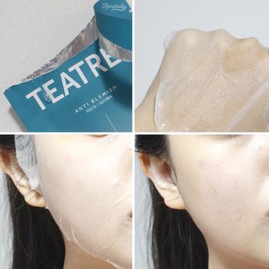 Себорегулювальна тканинна маска з екстрактом чайного дерева BARULAB The Clean Vegan Tea Tree Mask 23 мл - основне фото