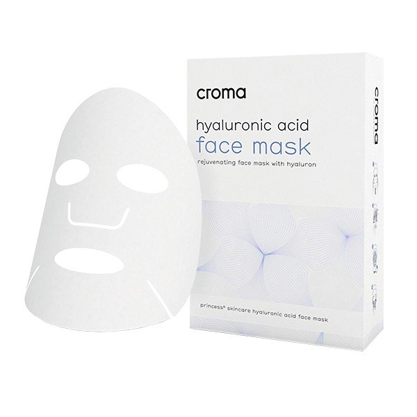 Зволожувальна маска з гіалуроновою кислотою CROMA Face Mask with Hyaluronic Acid 8 шт - основне фото