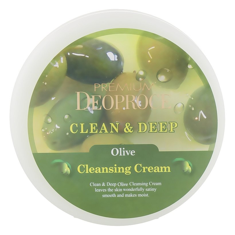 Очищувальний крем з екстрактом оливи DEOPROCE Premium Clean and Deep Olive Cleansing Cream 300 мл - основне фото
