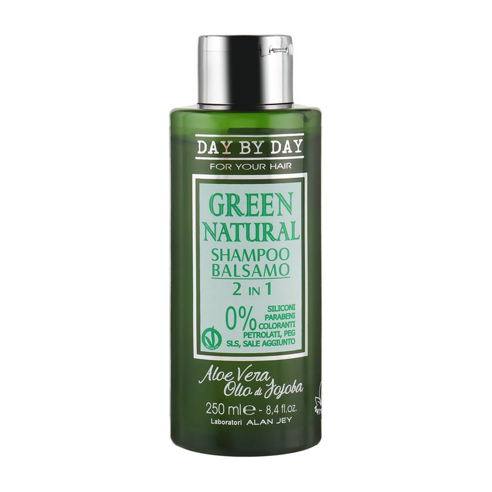 Шампунь-бальзам 2 у 1 Alan Jey Green Natural Shampoo-Balsam 250 мл - основне фото