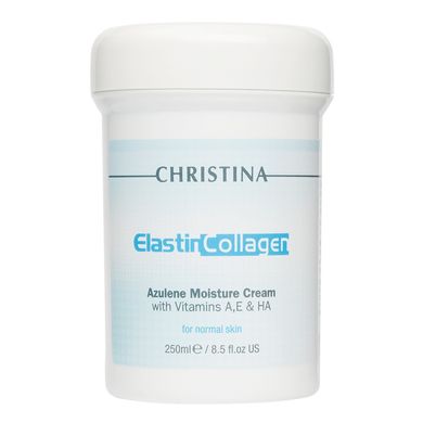 Зволожувальний крем для нормальної шкіри «Еластін, колаген, азулен» Christina Elastin Collagen Azulene Moisture Cream 250 мл - основне фото