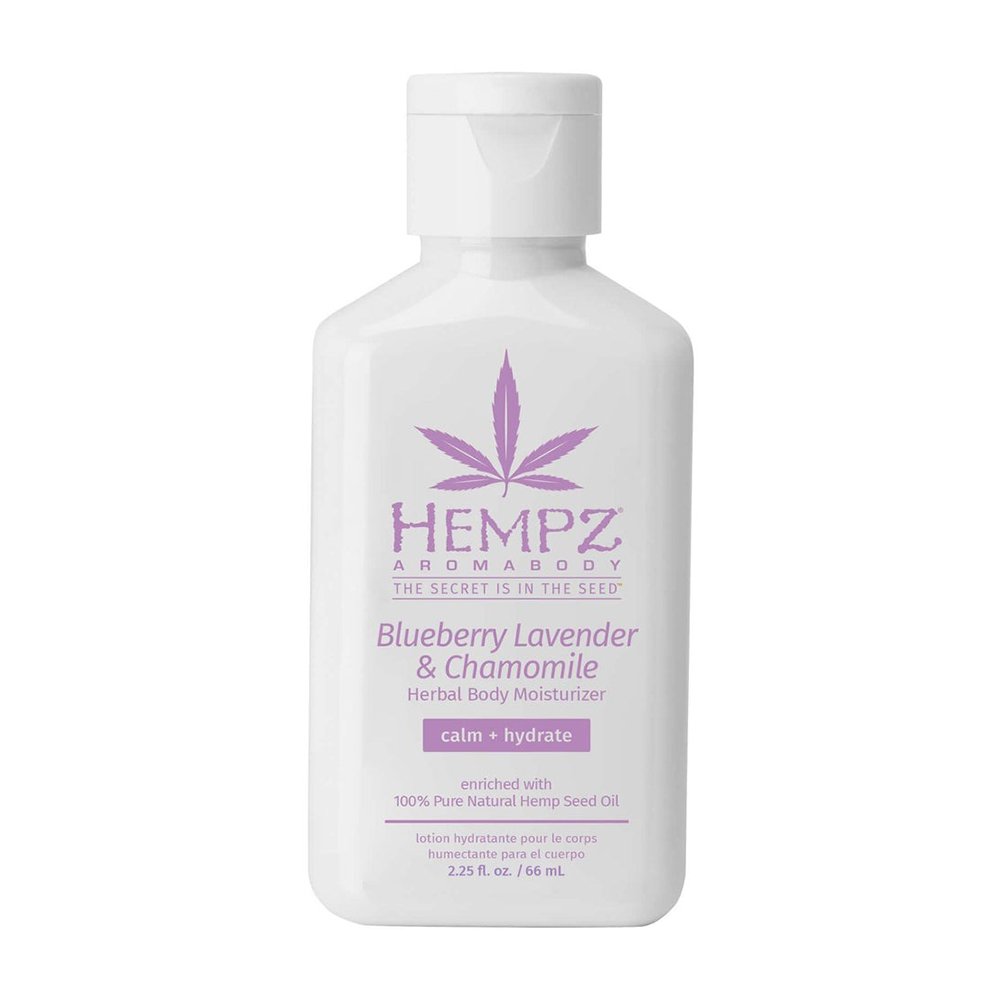 Молочко для тела «Лаванда-ромашка» HEMPZ AromaBody Blueberry Lavender & Chamomile Herbal Body Moisturizer 65 мл - основное фото