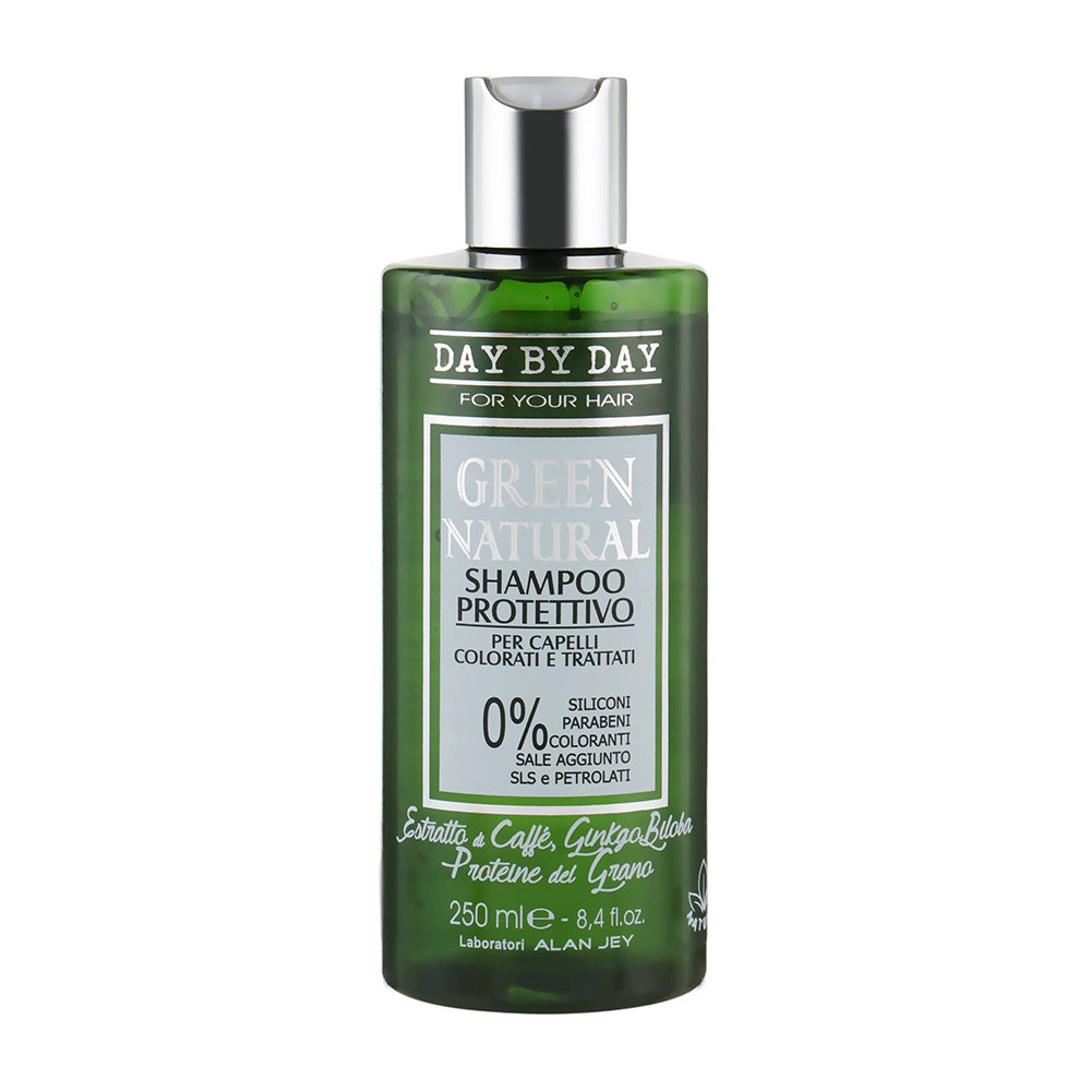 Шампунь для фарбованого та пошкодженого волосся Alan Jey Green Natural Shampoo Protettivo 250 мл - основне фото