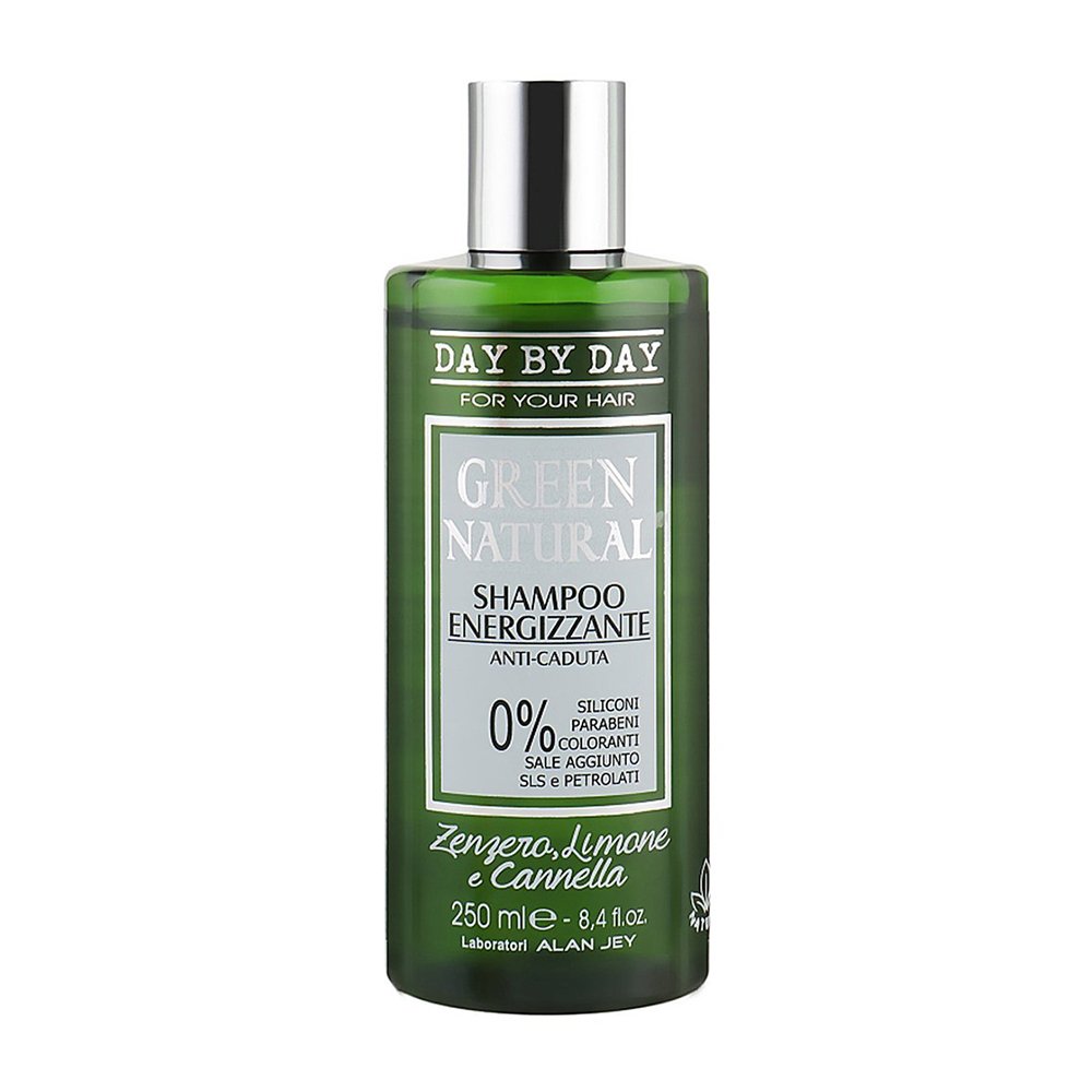 Енергетичний шампунь проти випадіння волосся Alan Jey Green Natural Shampoo Energizzante 250 мл - основне фото