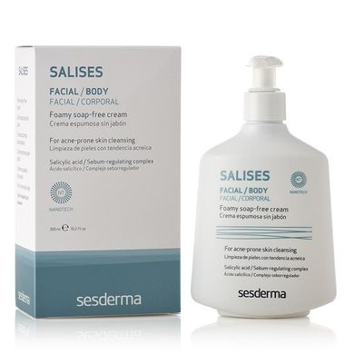 Пінистий крем для вмивання Sesderma Salises Foamy Soap-Free Cream 300 мл - основне фото