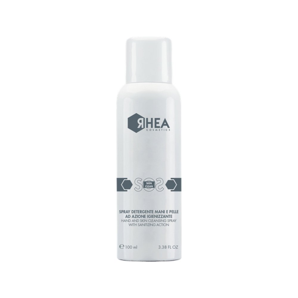 Очищувальний спрей-санітайзер для рук/шкіри Rhea Cosmetics SOS SkinClean Hand And Skin Cleancing Spray 100 мл - основне фото