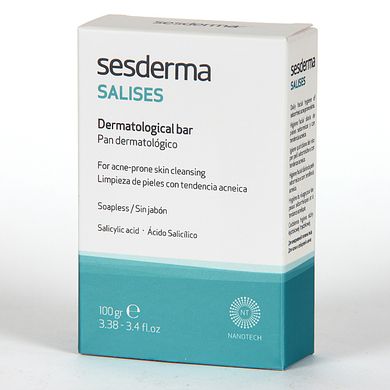 Дерматологічне мило Sesderma Salises Dermatological Soap Bar 100 г - основне фото