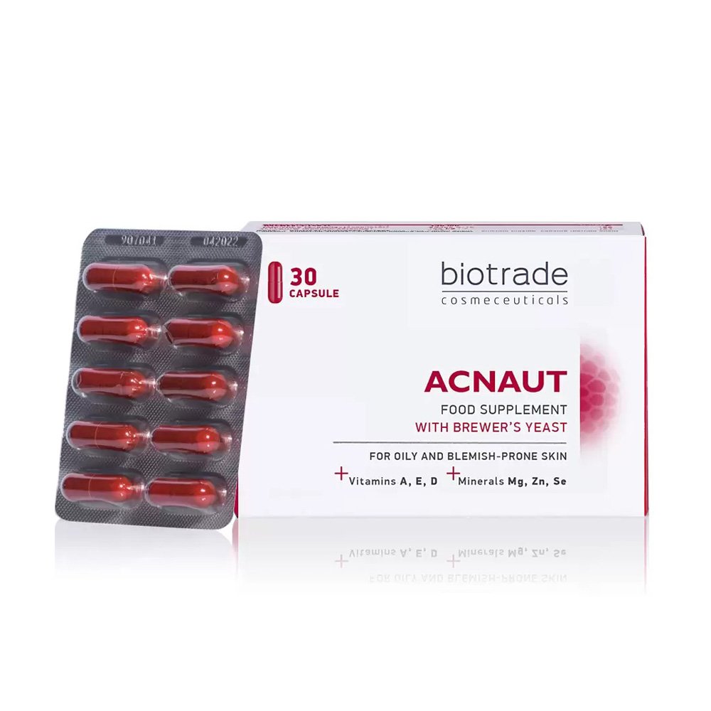 Вітамінно-мінеральний комплекс для жирної та проблемної шкіри Biotrade Acne Out 30 капсул - основне фото
