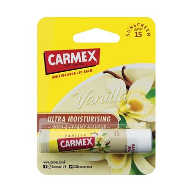 Бальзам для губ со вкусом ванили Carmex Premium Stick Vanilla SPF 15 Blister Pack стик 4,25 г - основное фото