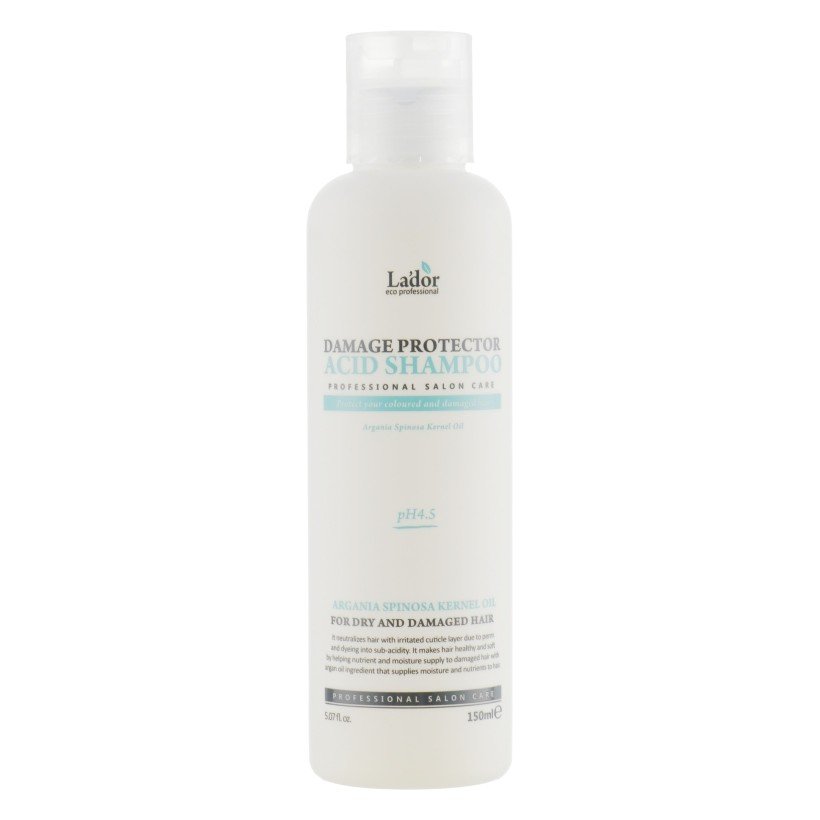 Безлужний шампунь для пошкодженого волосся La'dor Damage Protector Acid Shampoo 150 мл - основне фото
