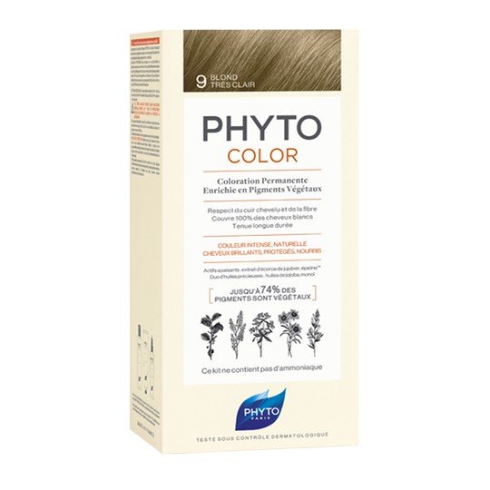 Фарба для волосся (дуже світлий блонд) PHYTO Phytocolor Coloration Permanente 9 Blond Tres Clair - основне фото