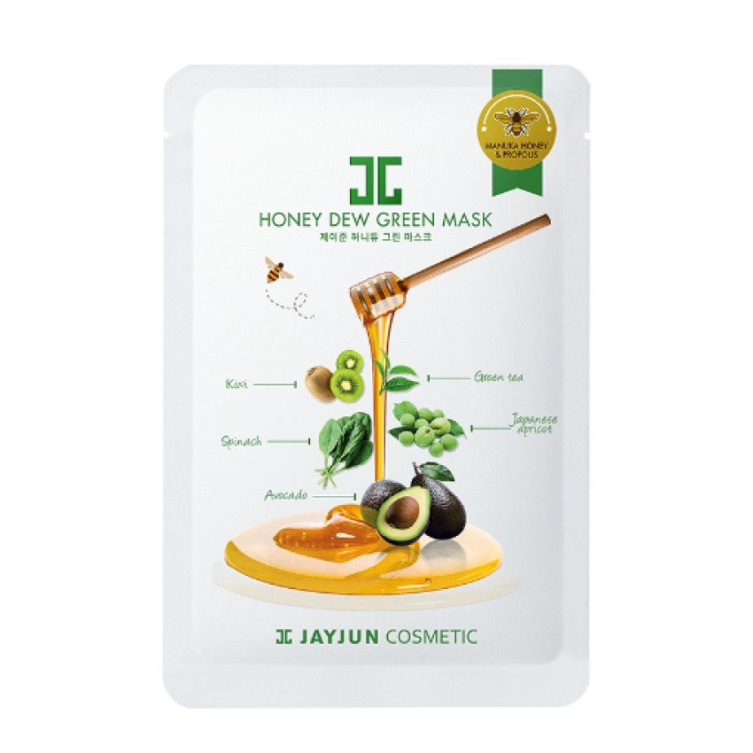 Маска с экстрактом зелёного чая и мёда JayJun Honey Dew Real Green Mask 25 мл - основное фото